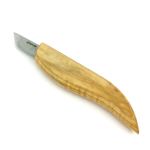 BeaverCraft C12 chip carving houtsnijmes schuin