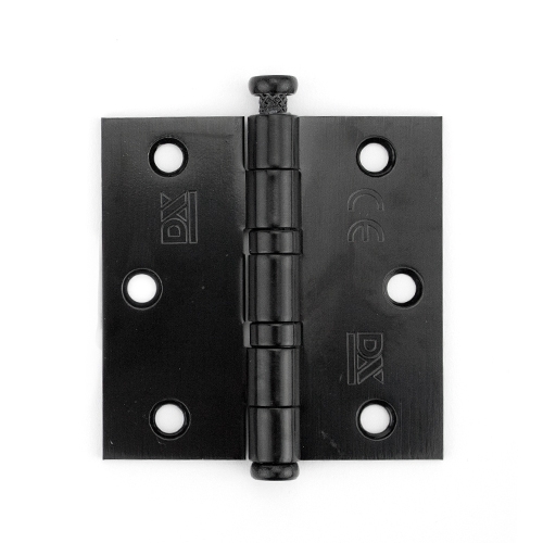 Kogellagerscharnier 76x76mm rechte hoek zwart rvs