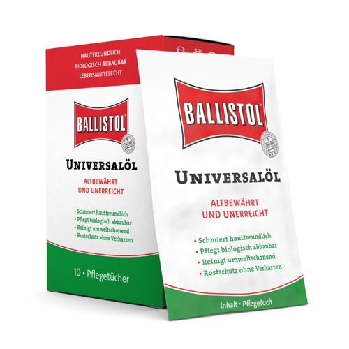 Ballistol universele olie 10 doekjes