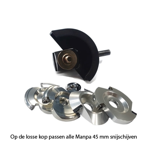 Manpa Belt Cutter losse kop inclusief 45 mm snijschijf 3 x 6 mm rond carbide