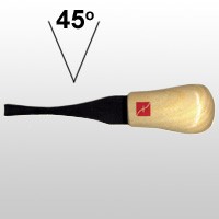 Flexcut FR317 rechte handpalmguts / 45° v-vorm 4 mm