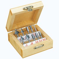 Proxxon houtprofielfrezen, 10 stuks