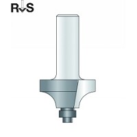 Hm kwartrondfrees Ø 28,6 x 12,6 mm radius 7,9 mm (schacht 8mm)