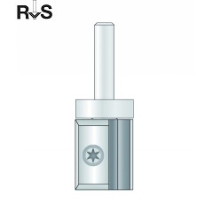 Hm kopieerfrees Ø 22 x 20 mm met wisselmessen (schacht 8 mm)