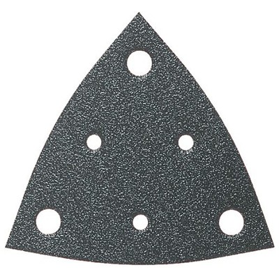Fein schuurvellen driehoek korrel 80 geperforeerd, 5 stuks