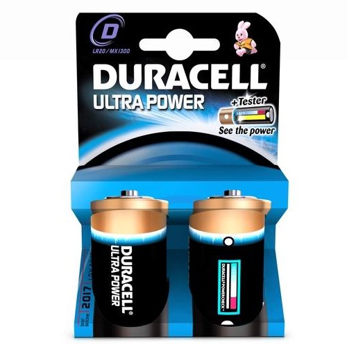 Duracell blister @ 2 batterijen ultra D LR20