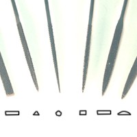 Corradi naaldvijlen fijn 160 mm voor metaal, 6 stuks