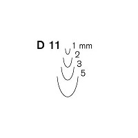 Pfeil D 11-5 rechte guts, zeer diep gebogen snede 5 mm