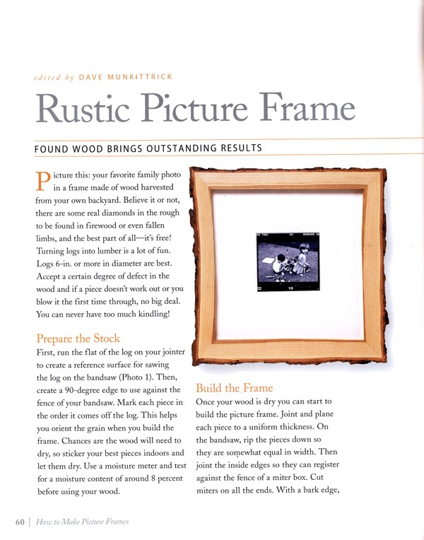 How to Make Picture Frames - American Woodworker