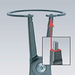 Knipex borgveertang recht 12-25 mm voor binnenringen