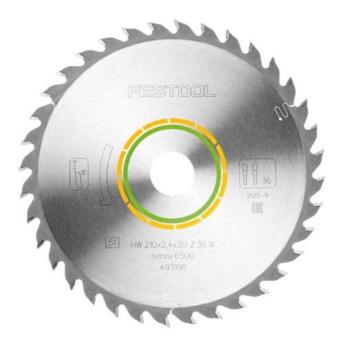 Festool cirkelzaagblad wood universal 210 x 2,4 x 30 mm W36