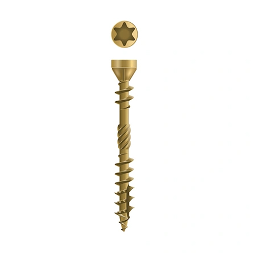 Dynaplus Vlonderschroef Xtreme AR-Bronze platkop met snijpunt Torx T20 Ø 5,0 x 60/35 mm