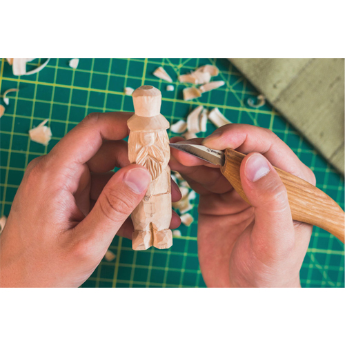 BeaverCraft S17 uitgebreide houtsnijset inclusief canvas foudraal, strop en wetpasta 3-delig
