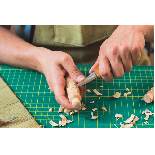 BeaverCraft S17 uitgebreide houtsnijset inclusief canvas foudraal, strop en wetpasta 3-delig