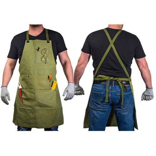 BeaverCraft canvas schort groen