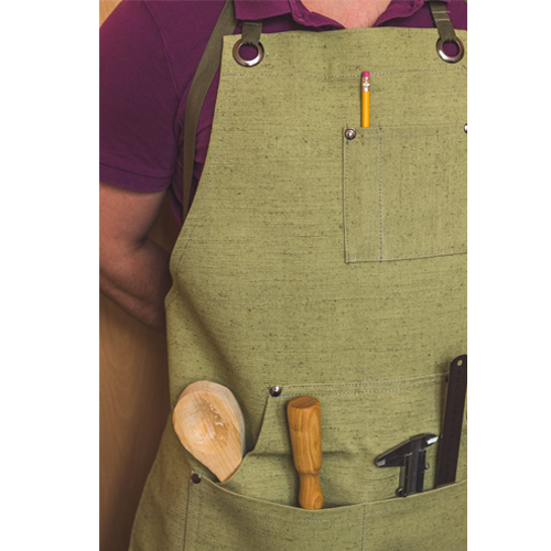 BeaverCraft canvas schort groen