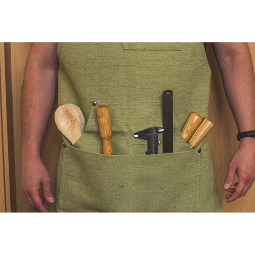 BeaverCraft canvas schort groen