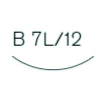 Pfeil B7L-12 lang gekropte handpalmguts, gebogen snede 12 mm