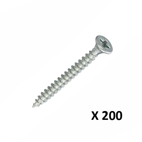 Spaanplaatschroef VZ platkop PZ2 Ø 4,5 x 16 mm