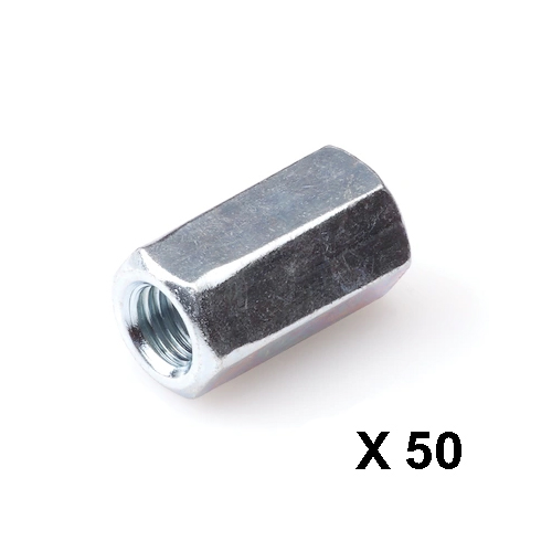 Koppelmoer verzinkt DIN6334 M12 x 36 mm