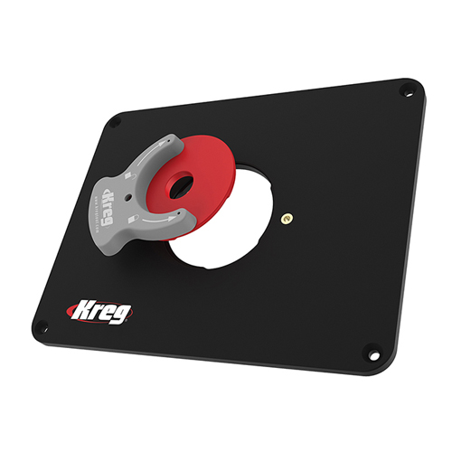 Kreg freestafel inlegplaat 298 x 235 mm inclusief 3 freesringen