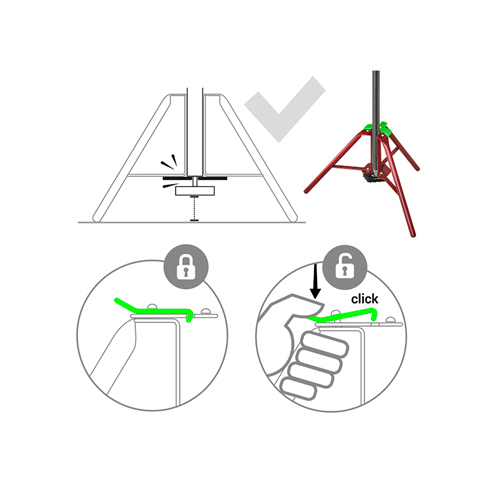 Piher driepoot standaard voor de Multiprop