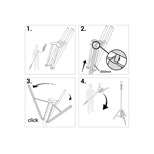 Piher driepoot standaard voor de Multiprop