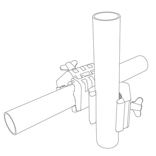 Piher dubbele Multiclamp 18 - 48 mm voor de Multiprop