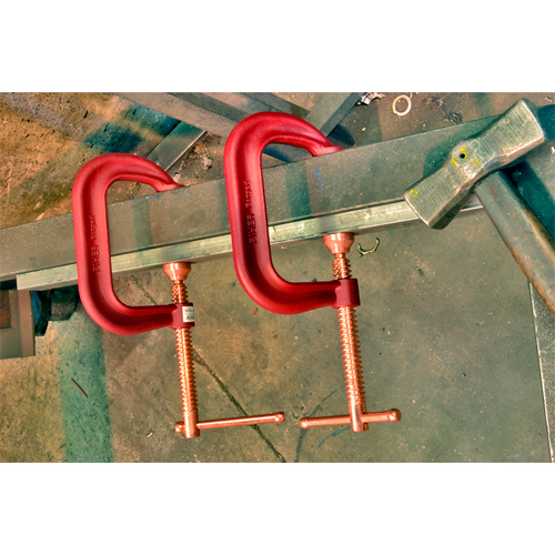 Piher G-klem van gehard verkoperd staal 100 mm