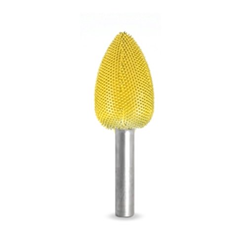 Saburrtooth stiftrasp vlam geel/fijn Ø 19 x 32 mm