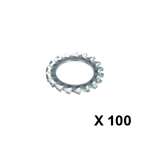 Tandveerring verzinkt DIN6798A M6 (6,4 x 11 x 0,7 mm)