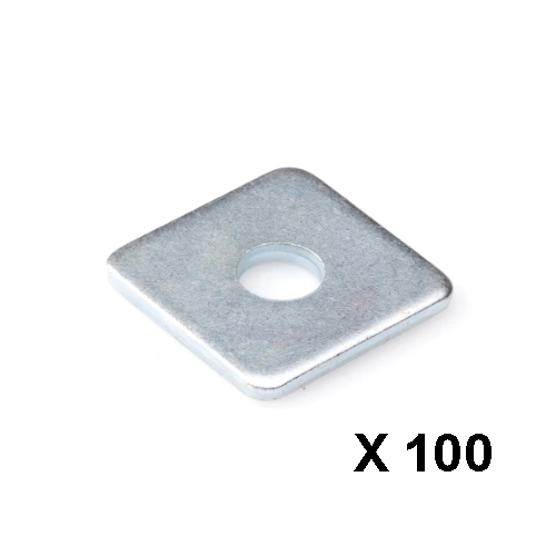 Sluitplaat verzinkt DIN436 M12 (40 x 40 x 4,0 mm)
