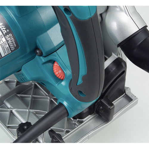 Makita SP6000J1X2 invalcirkelzaag 165 mm 230 V met 2x geleidelinialen