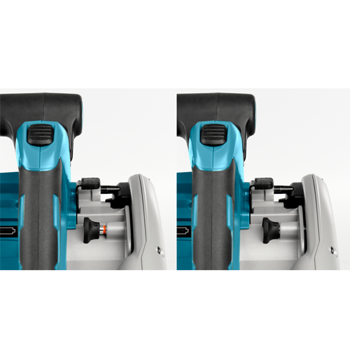 Makita DSP600ZJ2 invalcirkelzaag 165 mm 2x 18 V met geleiderail (zonder accu)