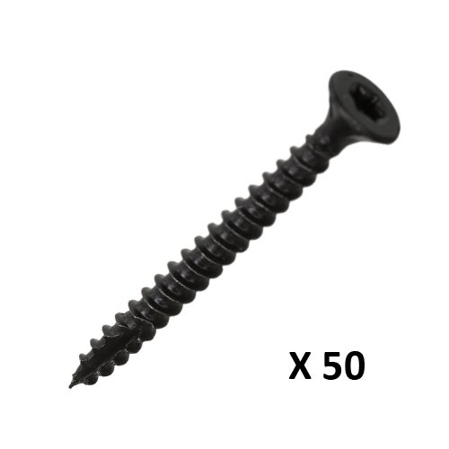 Dynaplus Blackline spaanplaatschroef Deltacoll VZ platkop Torx T20 Ø 5,0 x 40/24 mm