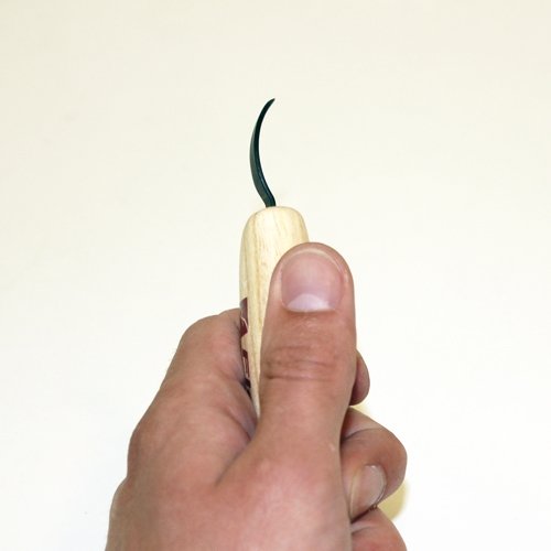 Flexcut KNL26 gebogen houtsnijmes linkshandig