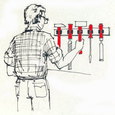 Gereedschapsklem voor handvatten Ø 20 - 30 mm