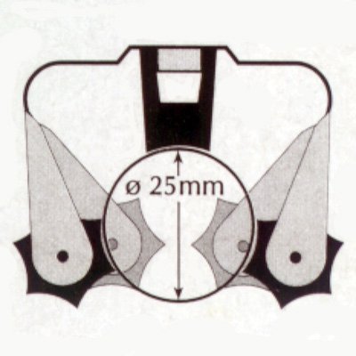 Gereedschapsklem voor handvatten Ø 20 - 30 mm