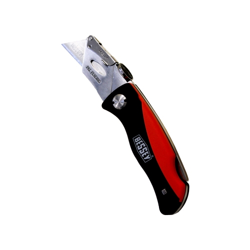 Bessey klapmes met reservehouder in etui met reservemessen