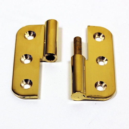 Meubelpaumelle messing 50 x 40 mm links