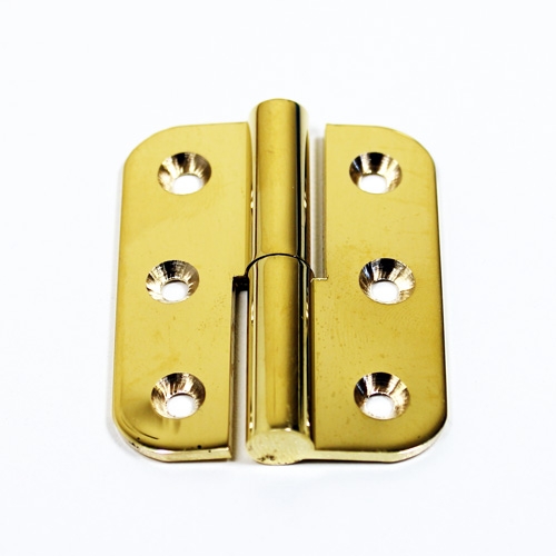 Meubelpaumelle messing 50 x 40 mm links