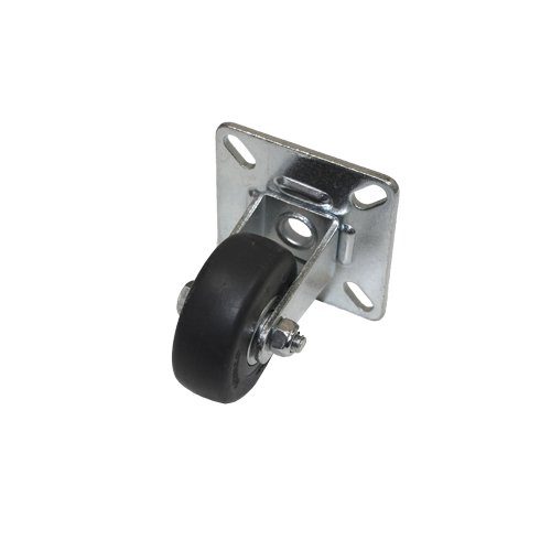 Bokwiel rubber antraciet 50 x 19 mm - plaatbevestiging - laatste voorraad
