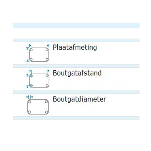 Bokwiel rubber antraciet 50 x 19 mm - plaatbevestiging - laatste voorraad