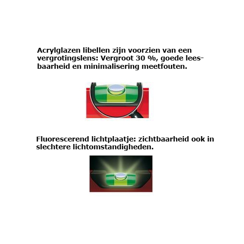 Sola stelwaterpas AZH 150 cm - 4 libellen en 2 stelvoetjes