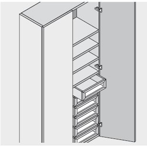 Blum keukenkastscharnier Clip Inserta met veer nikkel 155º middenaanslag