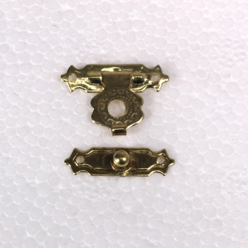Sigarenkistsluiting 20,5 x 5,5 mm vermessingd