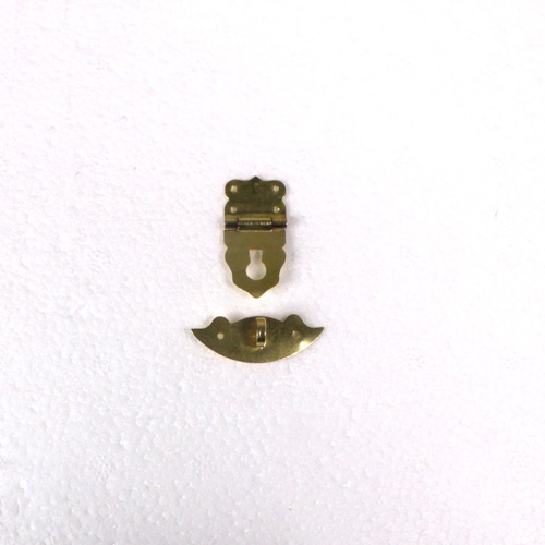 Vioolkistsluiting met vaste draaisleutel 33,5 x 33 mm vermessingd