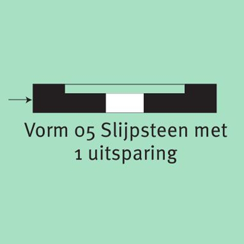 Komslijpsteen 05 Ø 150 x 40 x Ø 25 mm | korrel 80 | wit