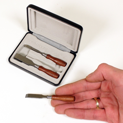 Veritas miniatuurset hakbeitels, 3 stuks