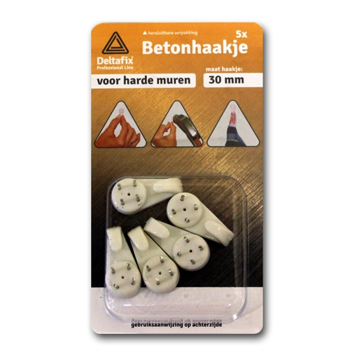 Betonhaakjes 30 mm, 5 stuks